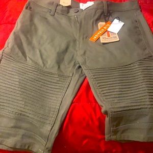 Olive green pjmark denim jean shorts